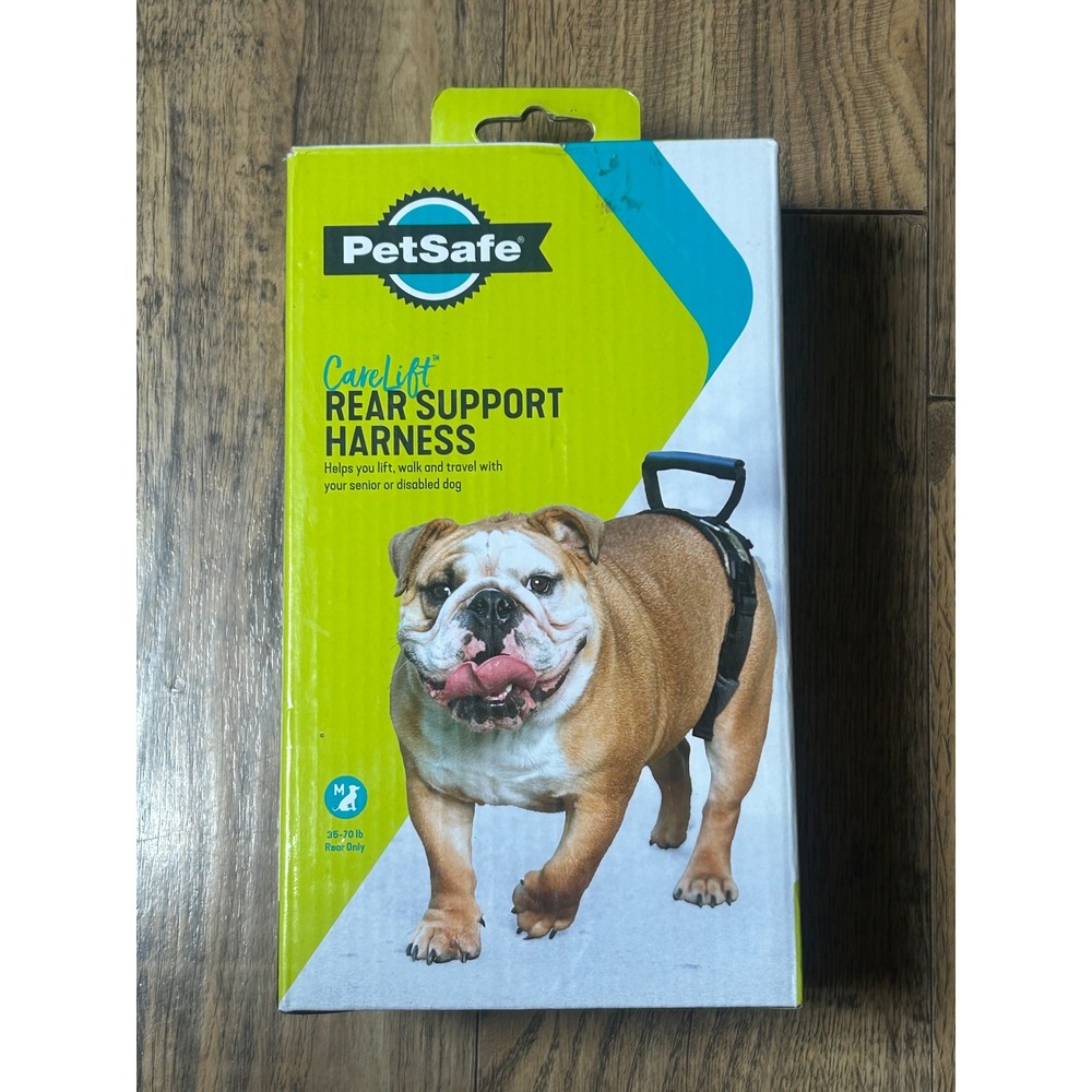 PetSafe CareLift Rear Support Harness Medium 35-70 lb Dog Mobility Aid Black